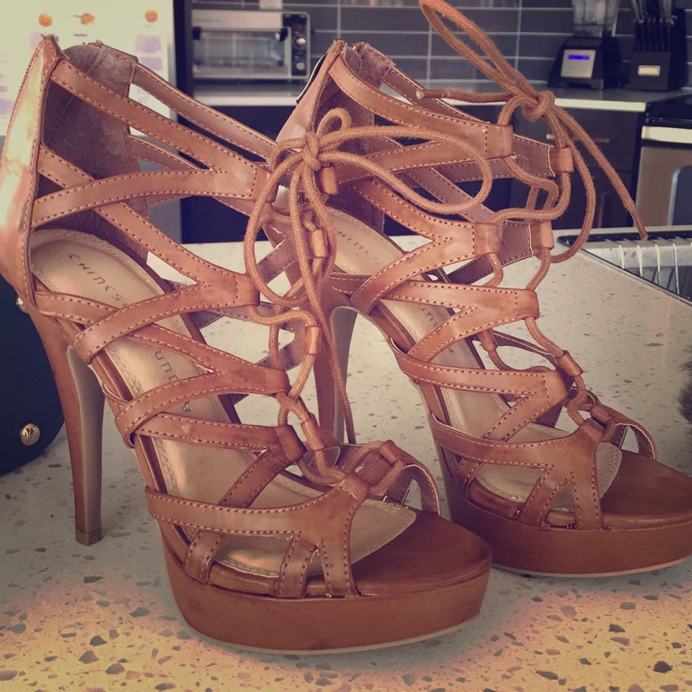 Chinese Laundry Hopscotch Lace-Up Heels